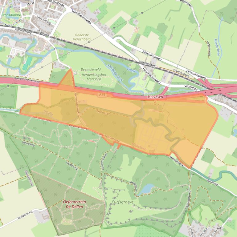 Kaart van postcodegebied 6231RV.