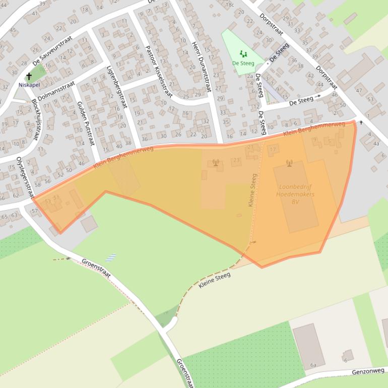 Kaart van postcodegebied 6235AE.