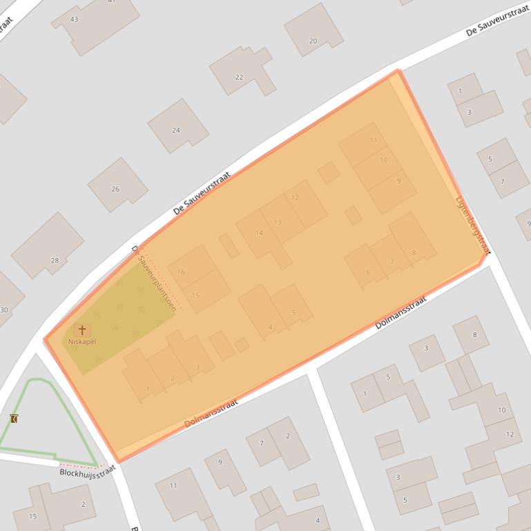 Kaart van postcodegebied 6235AM.