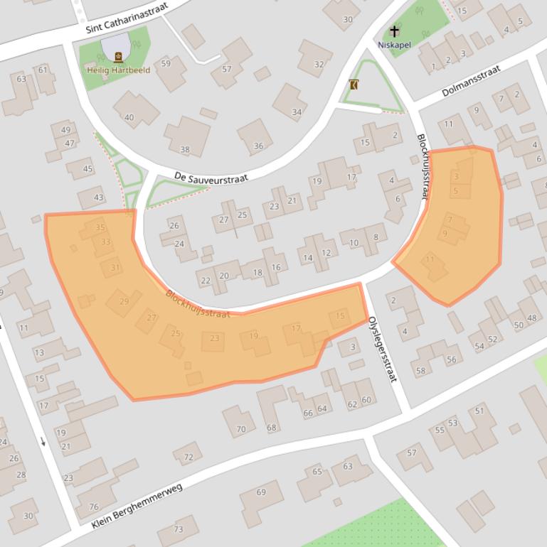 Kaart van postcodegebied 6235AW.