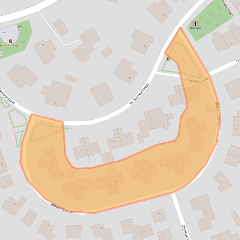 Kaart van postcodegebied 6235AX.