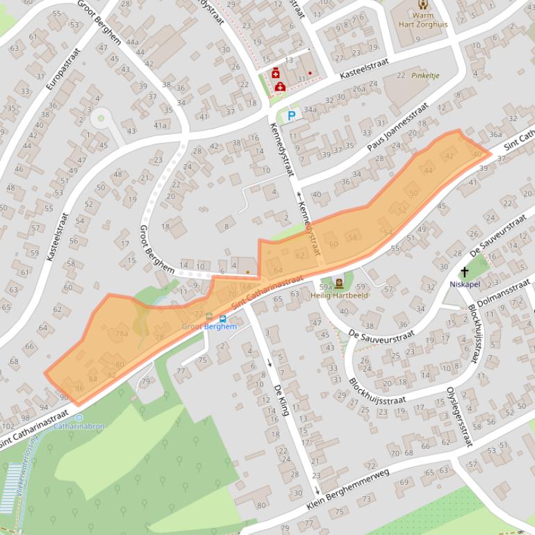 Kaart van postcodegebied 6235BG.