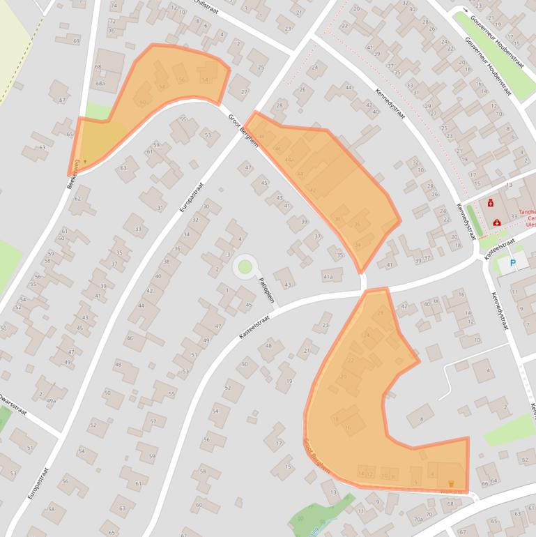 Kaart van postcodegebied 6235BL.