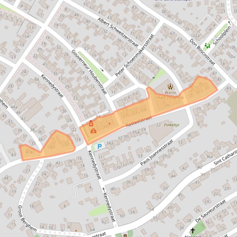 Kaart van postcodegebied 6235BM.