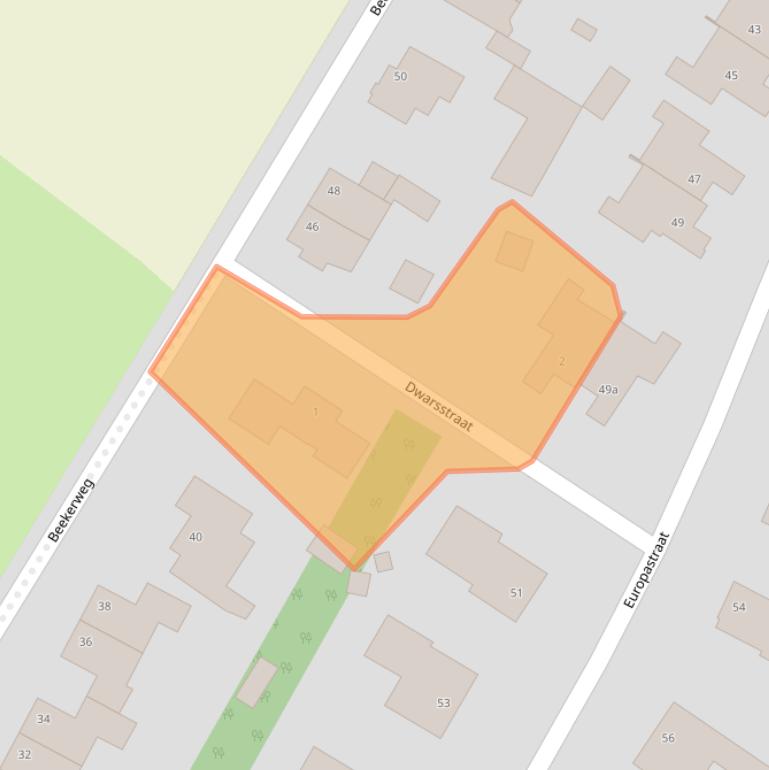 Kaart van postcodegebied 6235BX.