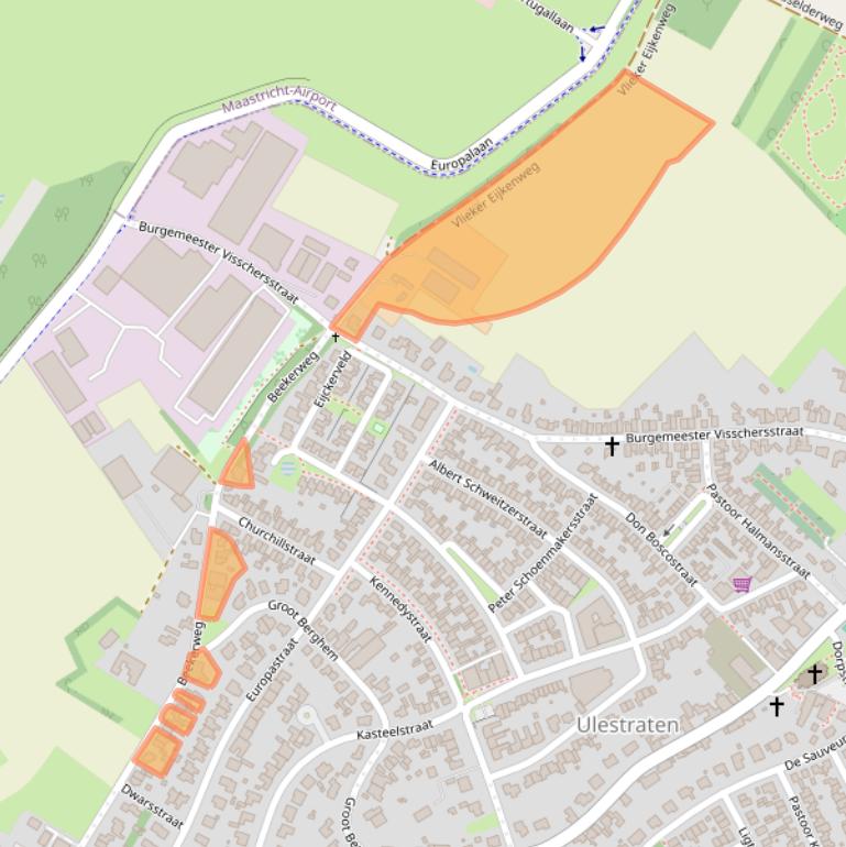 Kaart van postcodegebied 6235CD.