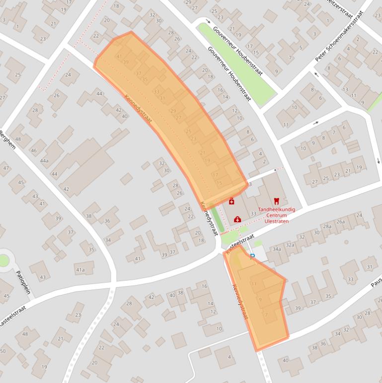 Kaart van postcodegebied 6235CG.