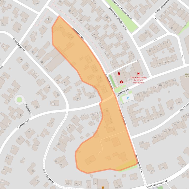 Kaart van postcodegebied 6235CH.