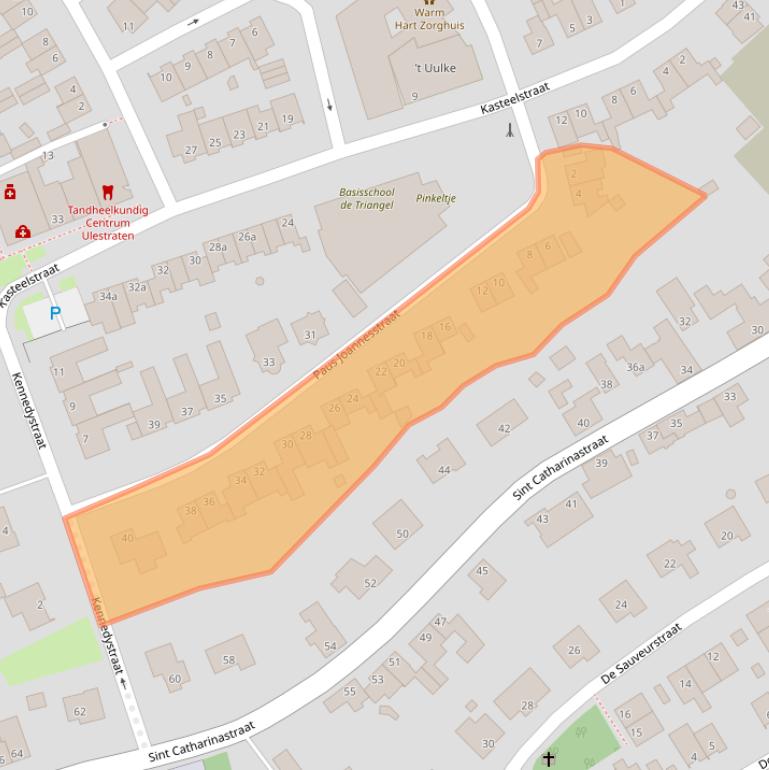 Kaart van postcodegebied 6235CK.