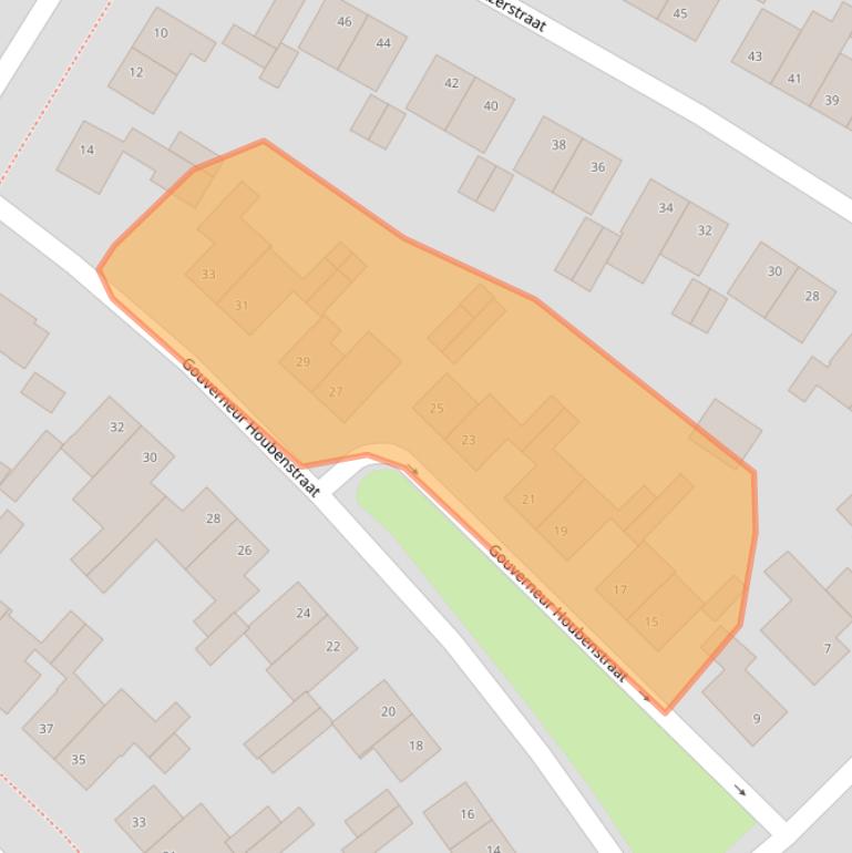 Kaart van postcodegebied 6235CL.