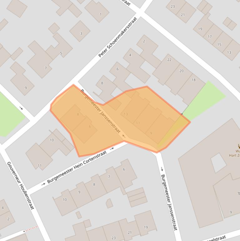 Kaart van postcodegebied 6235CP.