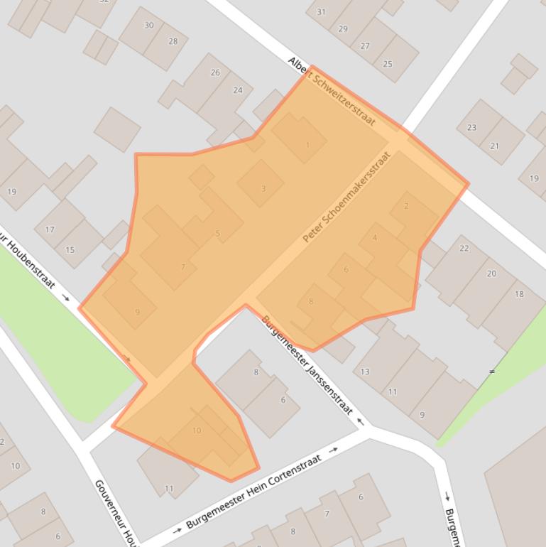 Kaart van postcodegebied 6235CR.