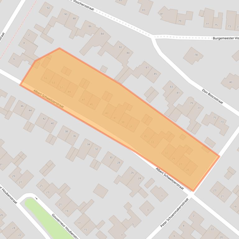 Kaart van postcodegebied 6235CT.