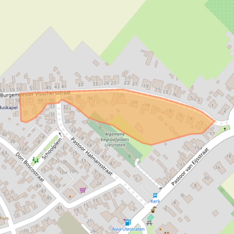 Kaart van postcodegebied 6235EC.