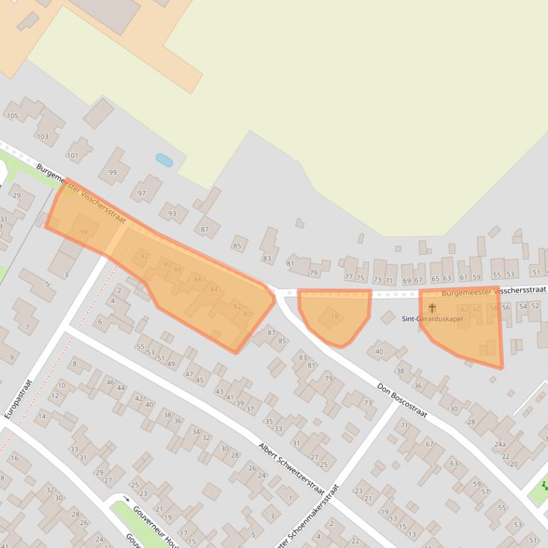 Kaart van postcodegebied 6235ED.