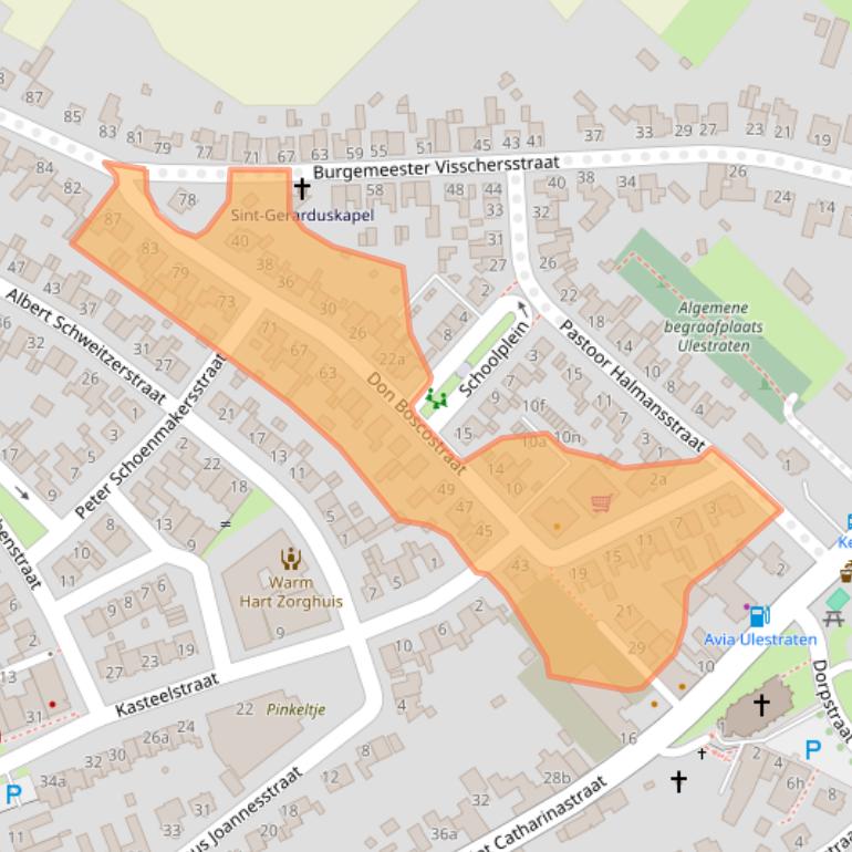 Kaart van postcodegebied 6235EJ.