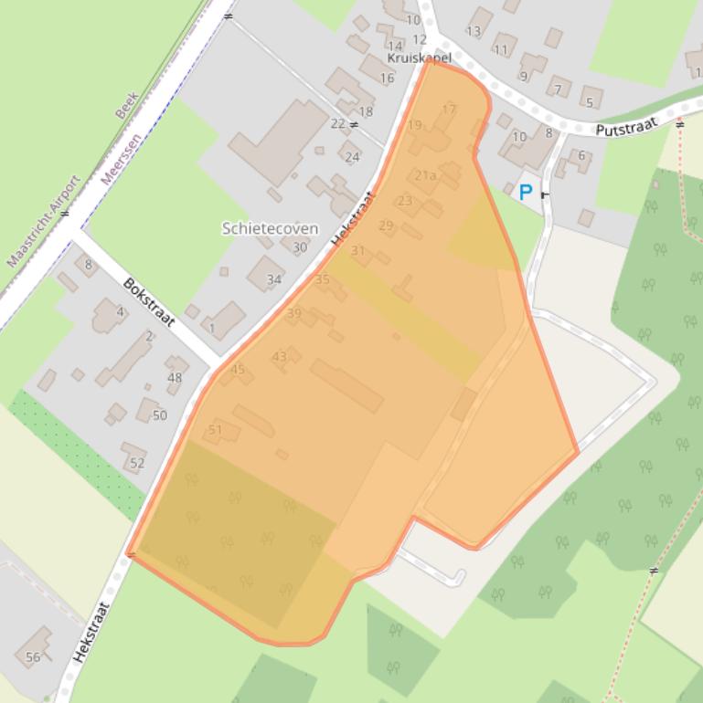 Kaart van postcodegebied 6235NK.