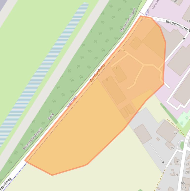 Kaart van postcodegebied 6235NS.