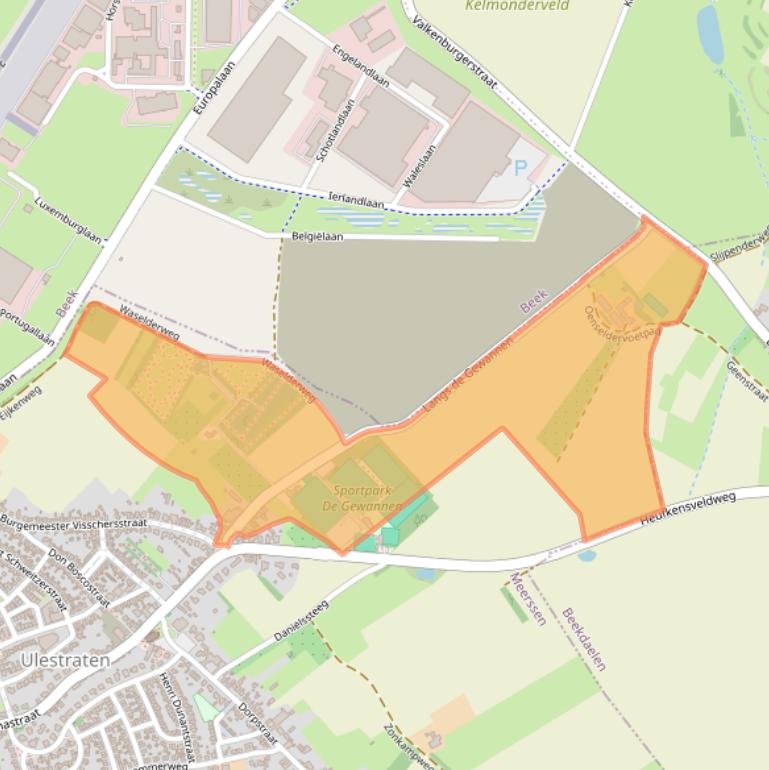 Kaart van postcodegebied 6235NV.