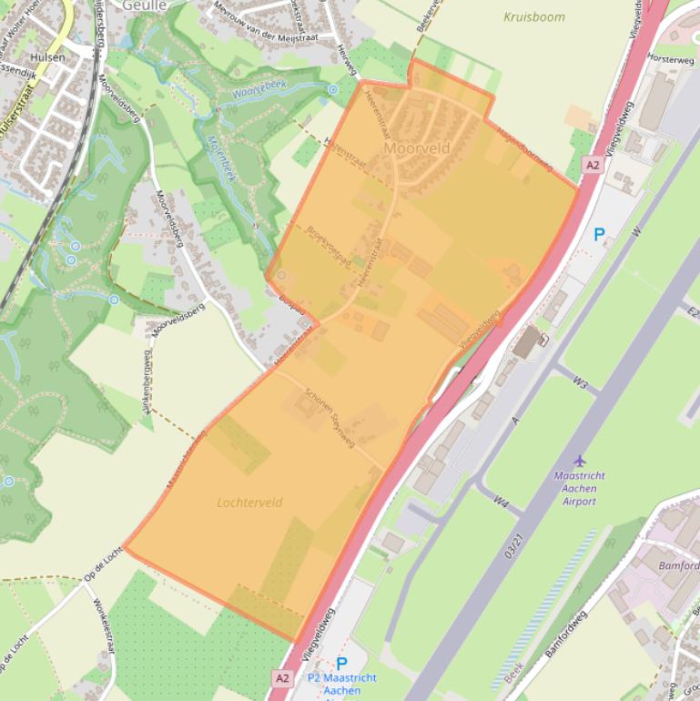 Kaart van postcodegebied 6237.