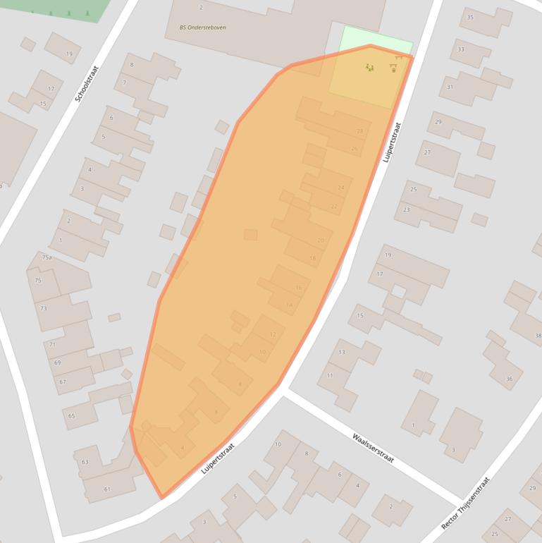 Kaart van postcodegebied 6237NM.