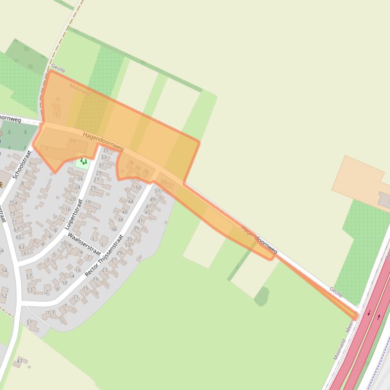 Kaart van postcodegebied 6237NP.