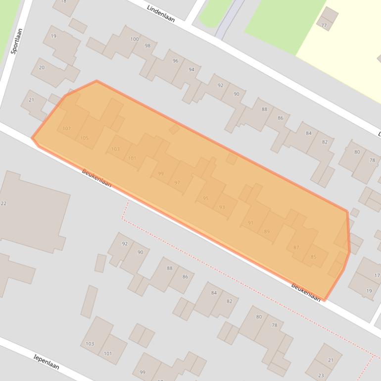 Kaart van postcodegebied 6241AK.