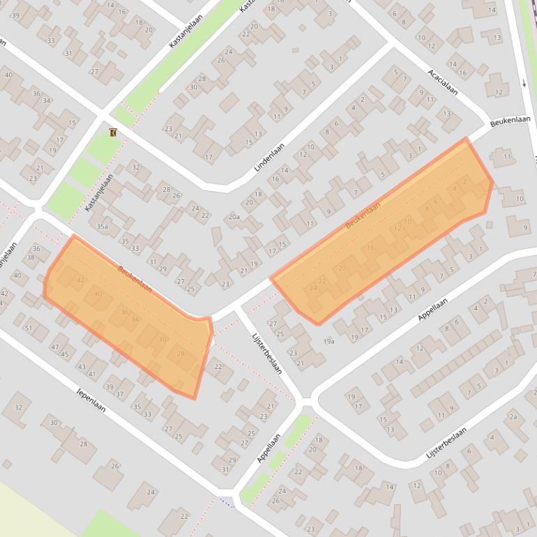 Kaart van postcodegebied 6241AL.