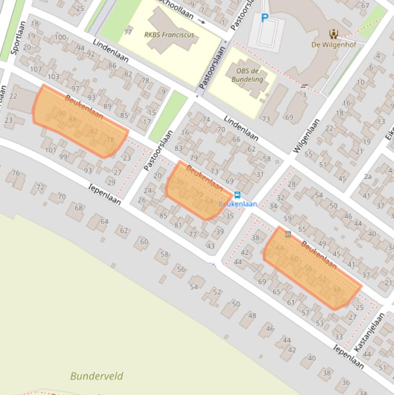 Kaart van postcodegebied 6241AM.
