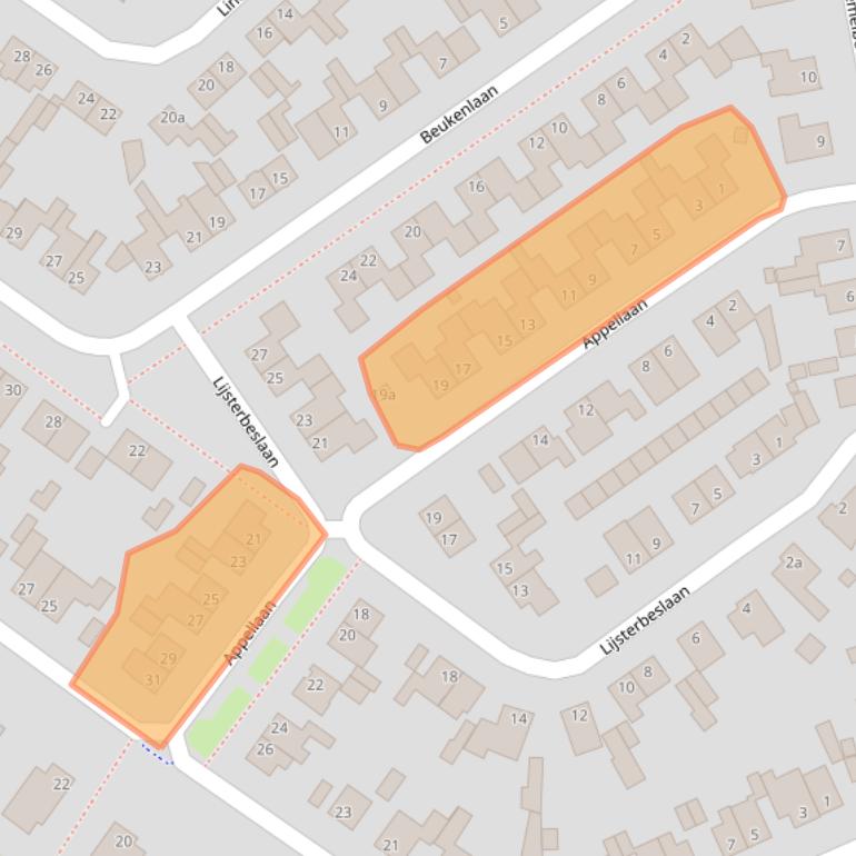 Kaart van postcodegebied 6241AP.