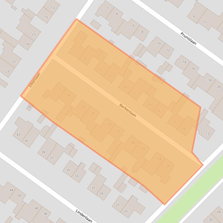 Kaart van postcodegebied 6241AZ.