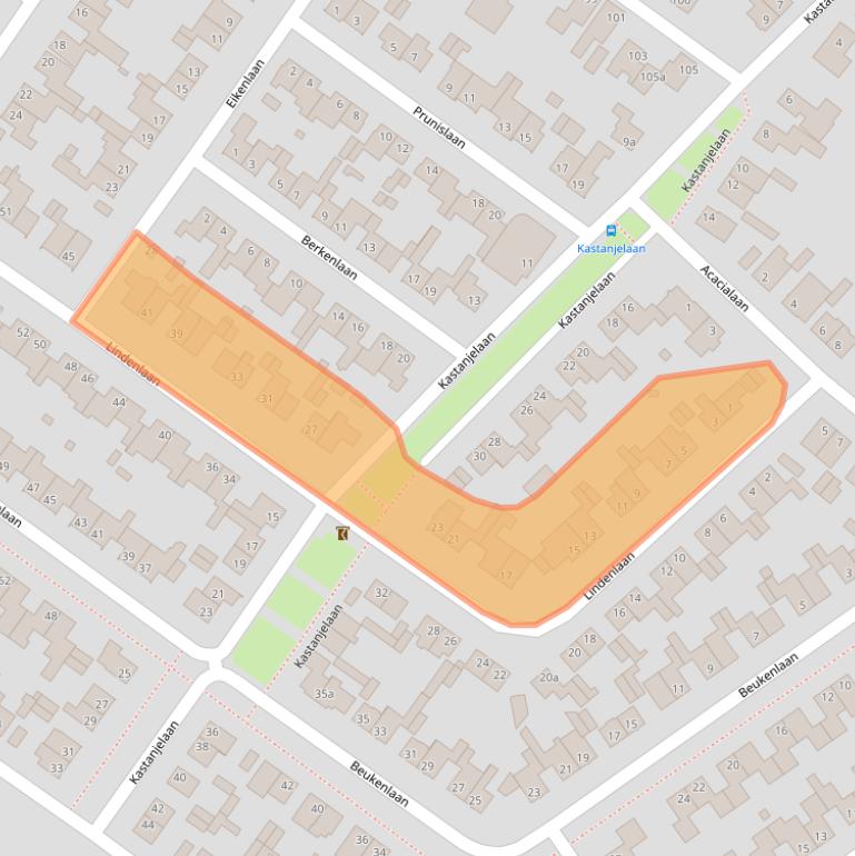 Kaart van postcodegebied 6241BA.