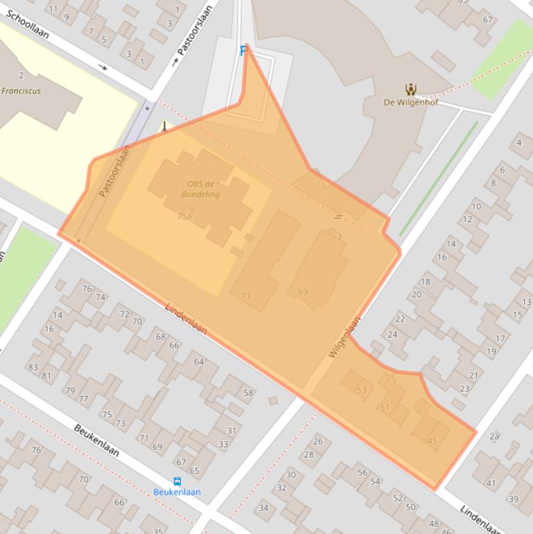 Kaart van postcodegebied 6241BB.