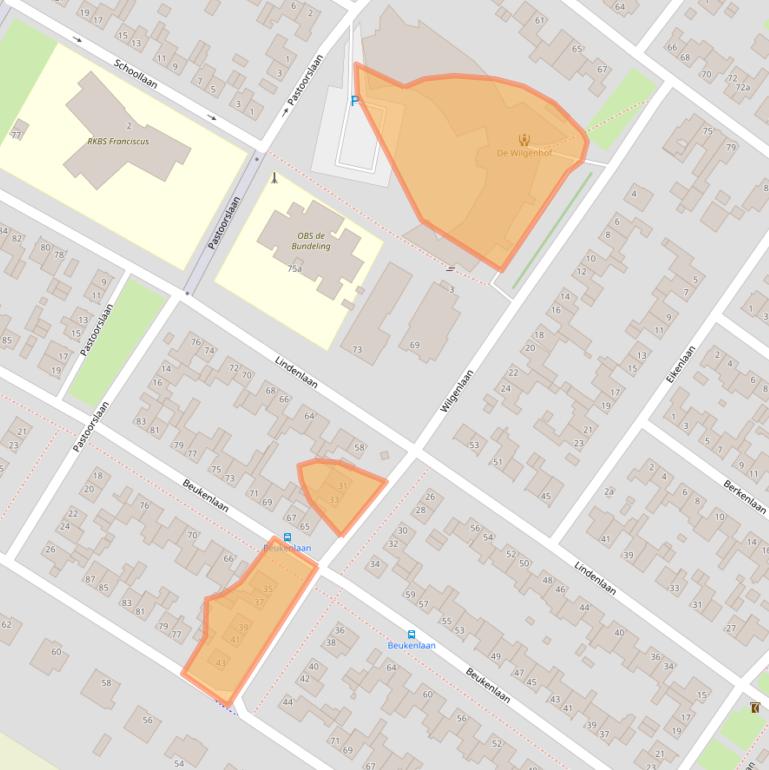 Kaart van postcodegebied 6241BH.