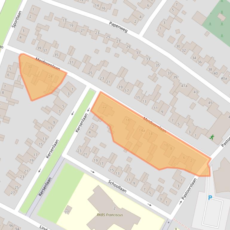 Kaart van postcodegebied 6241BP.