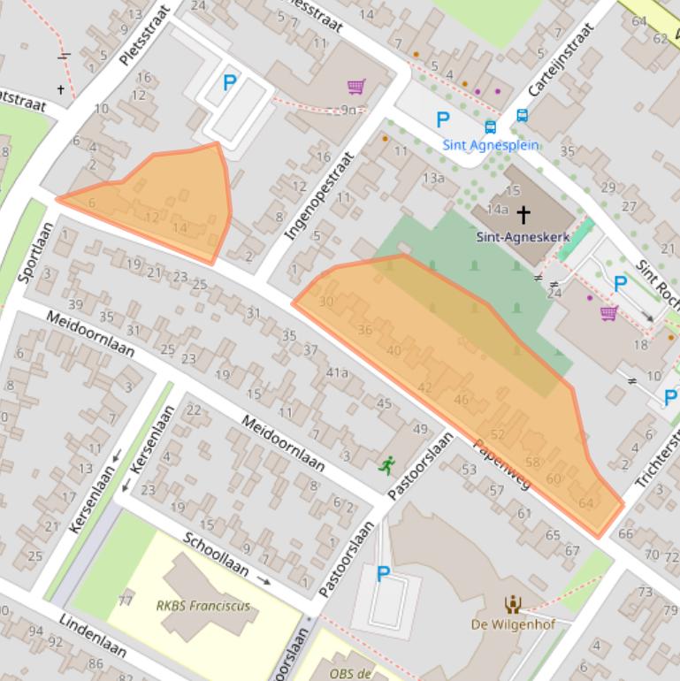 Kaart van postcodegebied 6241BV.