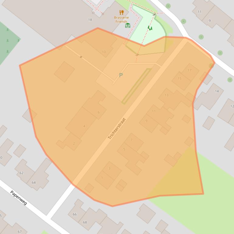 Kaart van postcodegebied 6241BX.