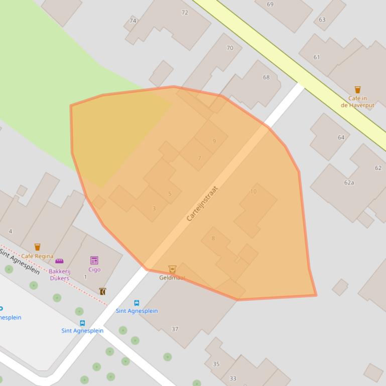 Kaart van postcodegebied 6241CC.