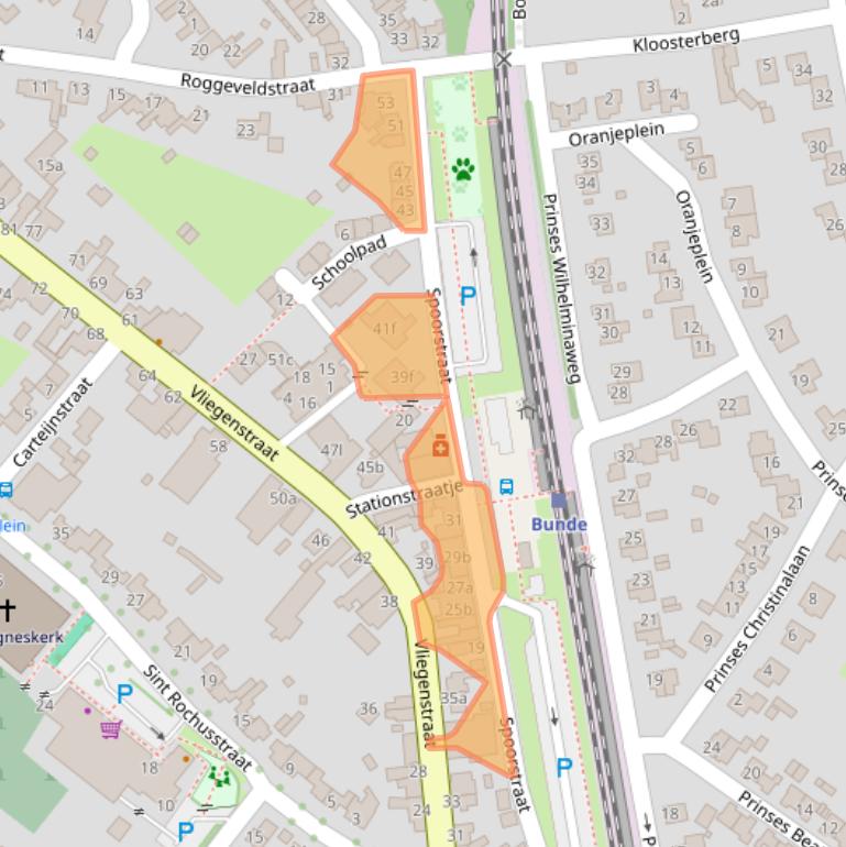 Kaart van postcodegebied 6241CL.