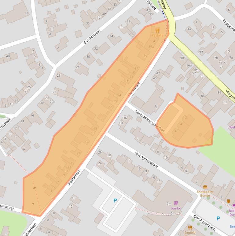 Kaart van postcodegebied 6241CM.