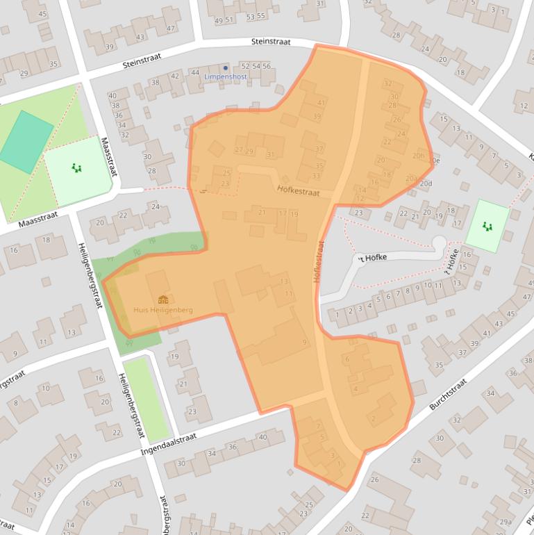 Kaart van postcodegebied 6241CS.