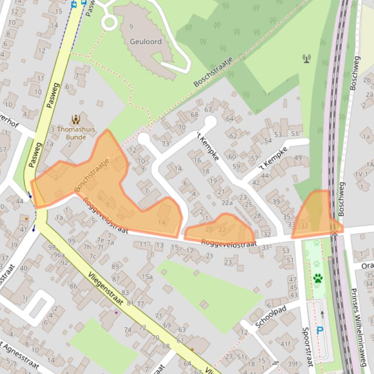 Kaart van postcodegebied 6241CW.