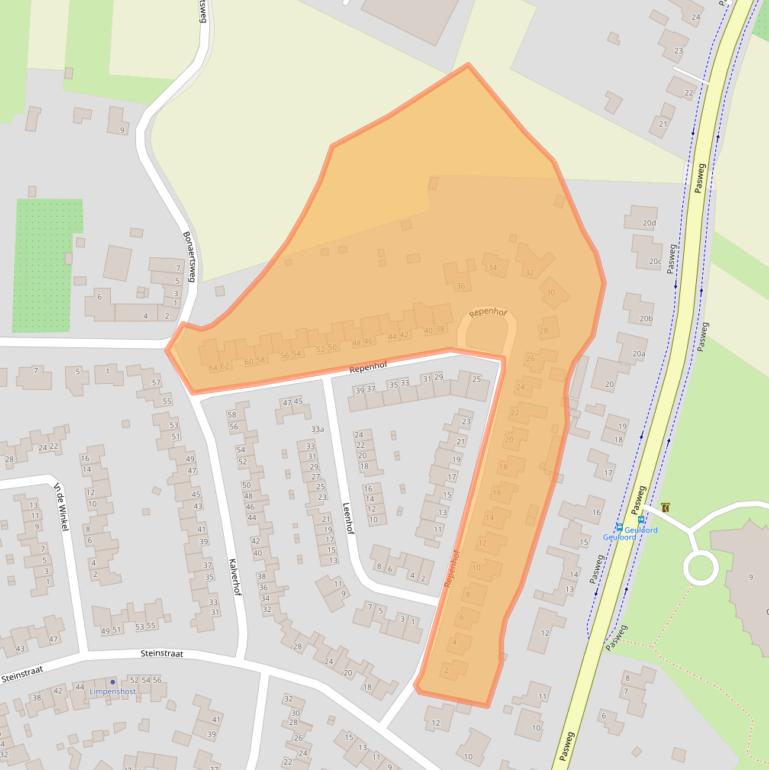 Kaart van postcodegebied 6241DA.