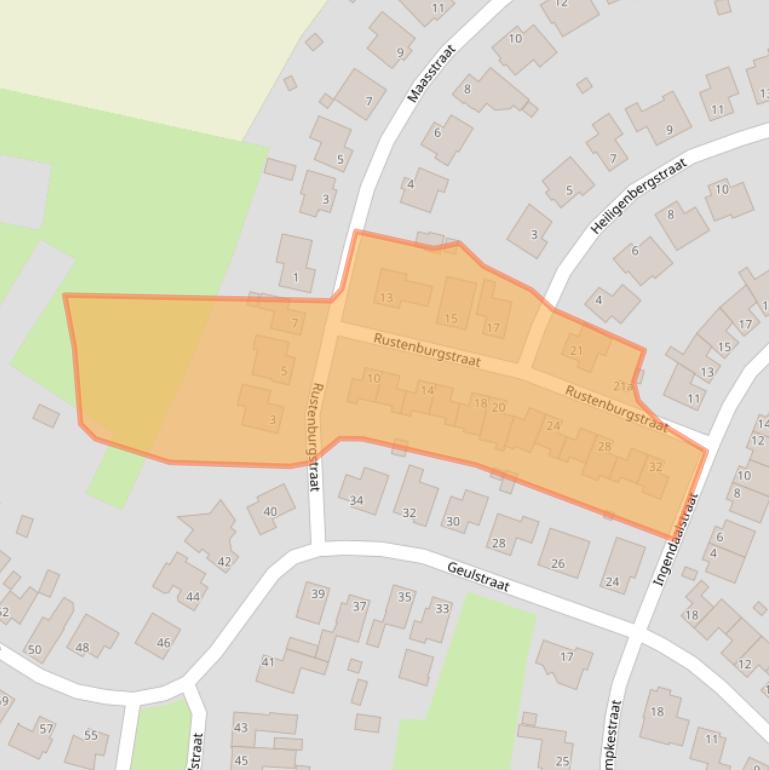 Kaart van postcodegebied 6241DE.