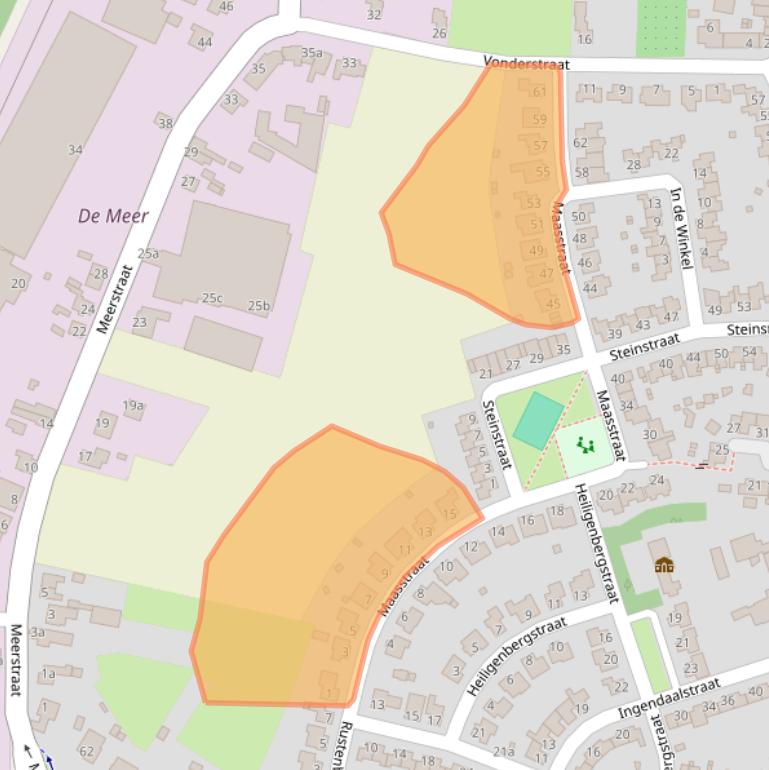 Kaart van postcodegebied 6241DK.