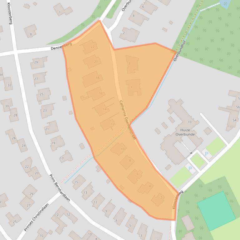 Kaart van postcodegebied 6241EJ.