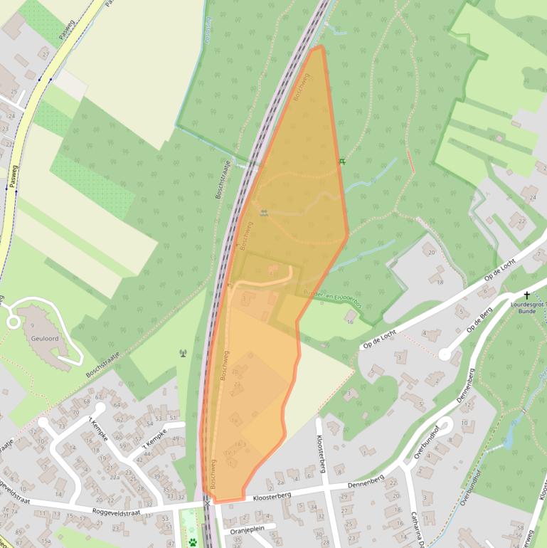 Kaart van postcodegebied 6241EL.