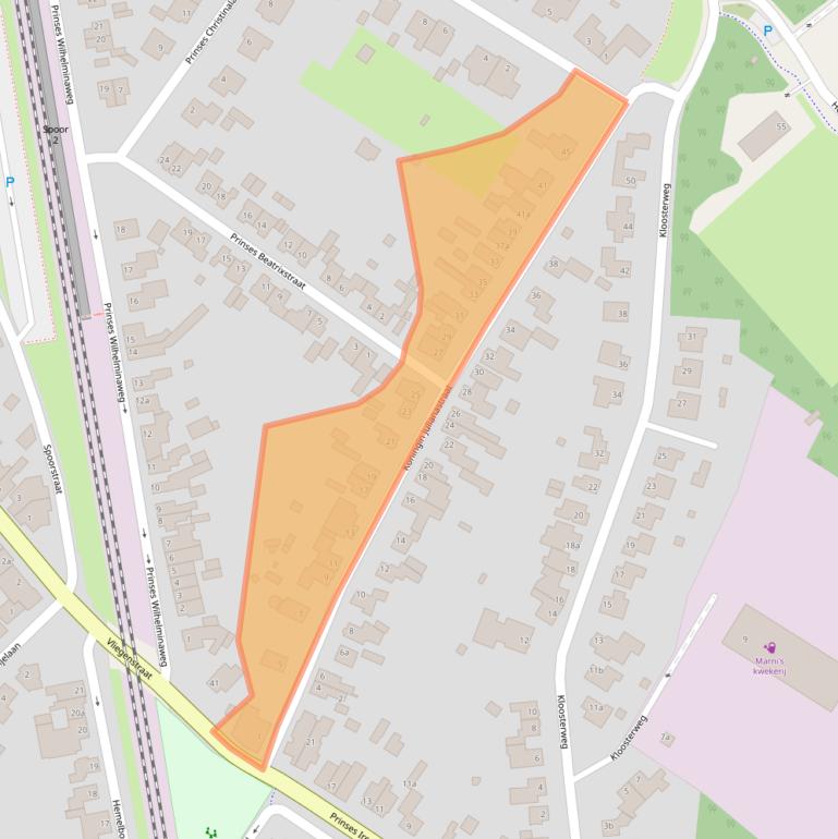 Kaart van postcodegebied 6241EX.