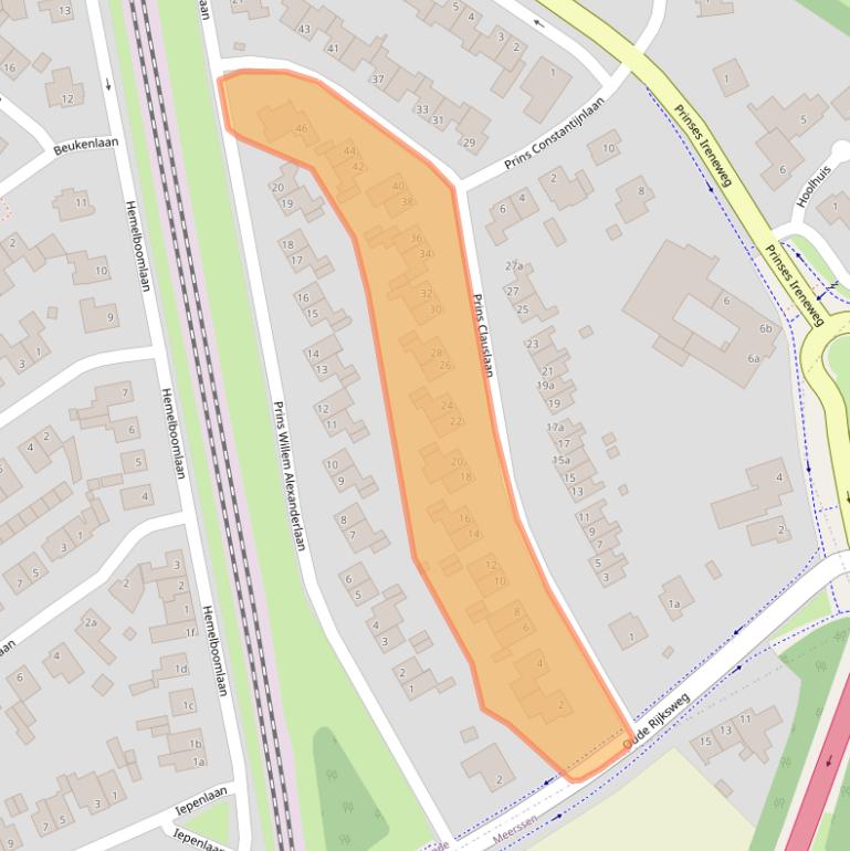 Kaart van postcodegebied 6241GJ.