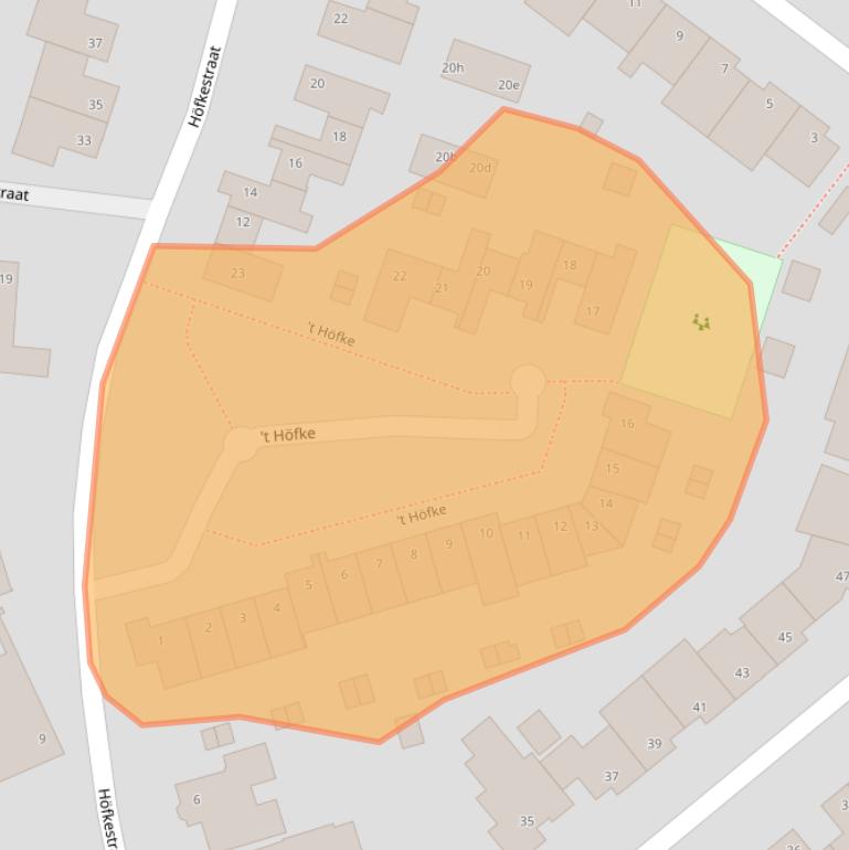 Kaart van postcodegebied 6241HC.